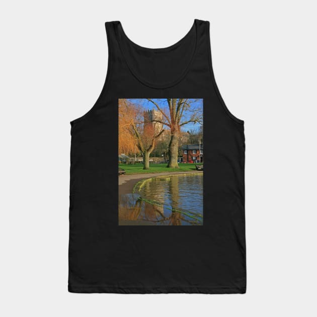 Stour Valley Way: Christchurch Quay and Priory Tank Top by RedHillDigital